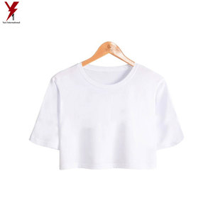 Best Sale Plus Size Clothing Summer Fashion White Crop <b>Top</b> Plain Women Crop <b>Top</b> - Product Image 6