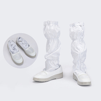 Bottes de travail antistatiques unisexes en PVC blanc ESD pour salle blanche, toutes saisons, fabriquées au Vietnam