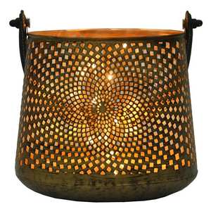 Lanterne à bougie en métal noir de la meilleure qualité, décoration de mariage suspendue pour la maison ou Noël en fer. - Product Image 6