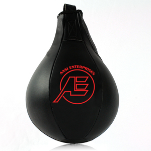 Speed Ball Boxing <b>Cow</b> Hide Leather MMA Speed Bag Muay Thai Training Speed Bag Punching Dodge Striking Bag Kit - Product Image 5