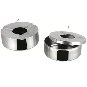 Cendrier rond classique portable en acier inoxydable - Product Image 3