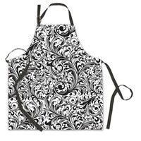Tablier de cuisine brodé personnalisé OEM en coton 100% 150 g/m² avec attaches latérales amusantes, pour salon de coiffure, usage professionnel, et tablier de pâtisserie imprimé avec boucle pour enfants