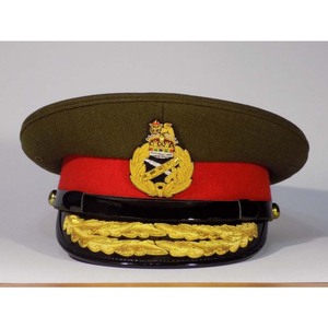 Chapeaux de visière de service d'officier général de richesse commune de haute qualité Chapeau de logo personnalisé de haute qualité - Product Image 2