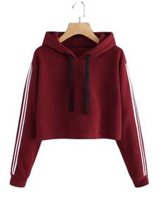 Tendencias de Cp Venta al por mayor Streetwear Sudaderas Mujeres Manga larga Crop Top Gym Wear Sudadera con capucha Ropa Jersey personalizado - Product Image 6