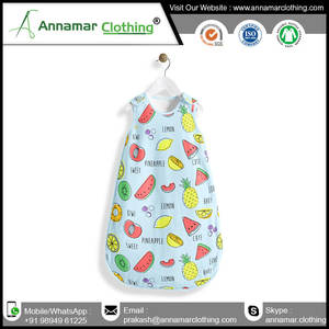 Sac de couchage pour bébé 100 coton biologique à prix abordable avec sac de couchage personnalisé pour bébé unisexe certifié Inde - Product Image 5