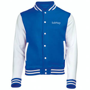 Chaqueta de béisbol personalizada de alta calidad para hombre Slim Fit invierno Formal Varsity diseño mangas de cuero transpirable a prueba de viento logotipo personalizado - Product Image 4