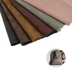 hot selling fabrics printing pu leather roll pu material leather synthetic for denim fabric jackets