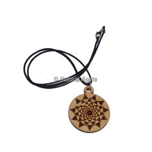Pendentifs de bijoux de mode taille personnalisée couleur pendentifs en bois gravés assortis-agate naturelle - Product Image 6