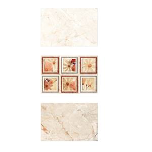 Couleur claire avec feuilles design décoratif carreaux muraux émaillés brillants 300x450mm - Product Image 4