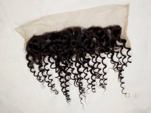 Vente en gros Perruques frontales frisées 100% cheveux humains Queues de cheval Clip In Set Fermeture 6x6 Brésilien Cuticule Extensions de cheveux intacts - Product Image 4