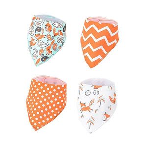 Bavoirs en coton biologique 100% coton à imprimé numérique, pour bébés et tout-petits, prix de gros, Bandana - Product Image 1