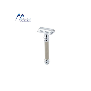 Maquinilla de Afeitar de Seguridad de Doble Filo Ajustable de Una Sola Hoja para Hombre, Diseño Clásico Personalizado, de Bajo Precio, con Apertura Giratoria, para Barberías - Product Image 1