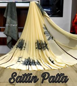 Sarot en satin de soie à imprimé numérique, vêtements féminins indiens, à bas prix, style décontracté, dernier modèle, - Product Image 4