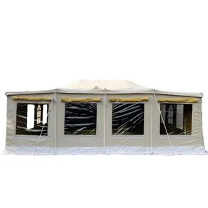 Latest Design Customise Arabic Style Iron Jamalon Majlis Tent Middle Eastern Waterproof Canvas Desert Camping Outdoor Frame Tent