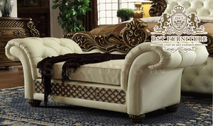 Modern Customizable High <b>End</b> Carved Teak Wood Bedroom Furniture Set - Product Image 5