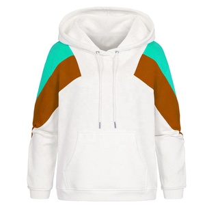 Sudaderas con capucha para hombre, jersey de retazos, sudaderas de lana de algodón con bloque de color, Tops informales con cordón y bolsillo Kanga - Product Image 4