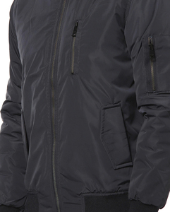Men's <b>Slim</b> <b>Fit</b> Winter High Street Bomber <b>Jacket</b> Stand Collar Zipper Closure Stylish Outdoor Design Windproof Eco-Friendly - Product Image 4