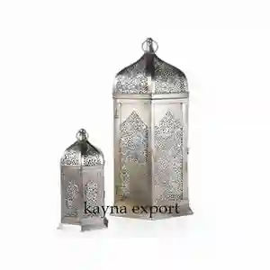 silver antique Moroccan style lantern