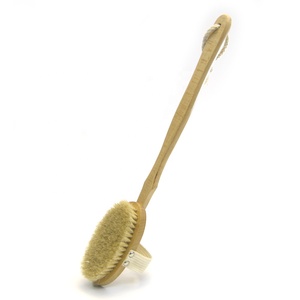 OEM/ODM doble lados Multi-función de masaje cepillo de baño cepillo de cerdas de jabalí Sisal cerdas - Product Image 5