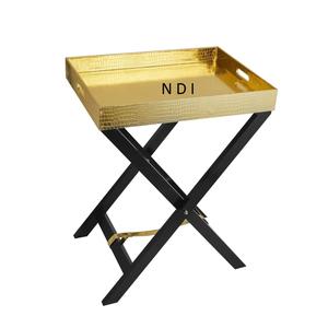 Esmalte brillante Acabado Diseño Té Café Mesa de servicio Aluminio Metal Sofá Mesa auxiliar - Product Image 2