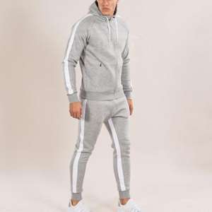 Survêtement en polaire imprimé à capuche pour hommes, ensemble de jogging de sport, mode de rue automne unisexe, vente en gros - Product Image 2