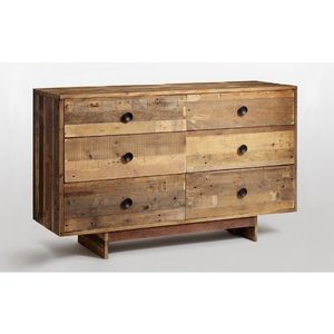 Industrial Vintage <b>6</b>-<b>Drawer</b> Sideboard Metal Iron Antique Home Storage Furniture Living Room Indian INDUSTRIAL - Product Image 1