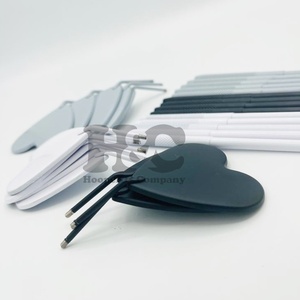 Nouvel arrivage d'extensions de cils miroir en forme de coeur outil de miroir de maquillage en acier inoxydable emballé avec logo - Product Image 6