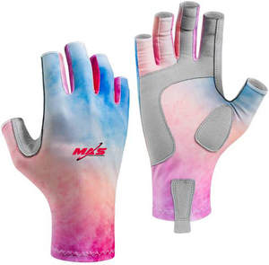 Gants de jardinage demi-doigts en microfibre Tech Protection solaire Gants de pêche - Product Image 1