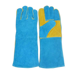 Gants de gréeur de sécurité en cuir de mouton de haute qualité en cuir de vachette multi-panneaux personnalisés gant de soudage en cuir fendu unisexe - Product Image 5
