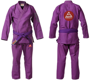 Judo Gi Uniformes Hombre Mujer Niño Color Blanco y Azul Con Cinturón 100% Algodón - Product Image 1