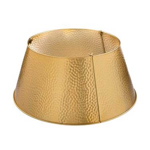 Jupe d'arbre de forme ronde en métal enduit rouge luxueux collier d'arbre de Noël de bonne qualité à vendre - Product Image 6