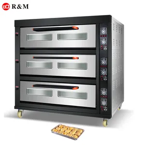 3 Layer Automatische Aangepaste Stoom Steen Restaurant Keuken Voedsel Commerciële Bakken Oven Brood Gas En Elektrische Bakoven Prijs