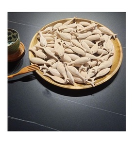 Ensemble de 50 découpes en bois de teck naturel non peint en forme de poisson, découpes en bois polies en forme de poisson - Product Image 6