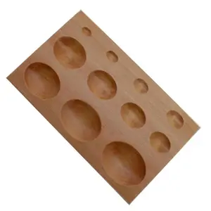 Oval Shape Forming Wooden Dapping Doming Block Shaping Tool 11 Sizes Jewelry making tolls and equipment
