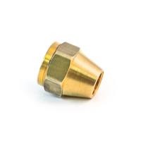 Écrou de raccordement en laiton de haute qualité, standard OEM, à col court et rainuré pour raccords de tubes SAE 3/8" 1/2 " 5/8 " 1/4" pouces