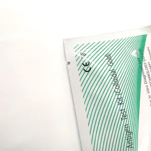 Sacos de alumínio laminados pequenos do mylar da impressão personalizada três lado de vedação para o ensaio do kit