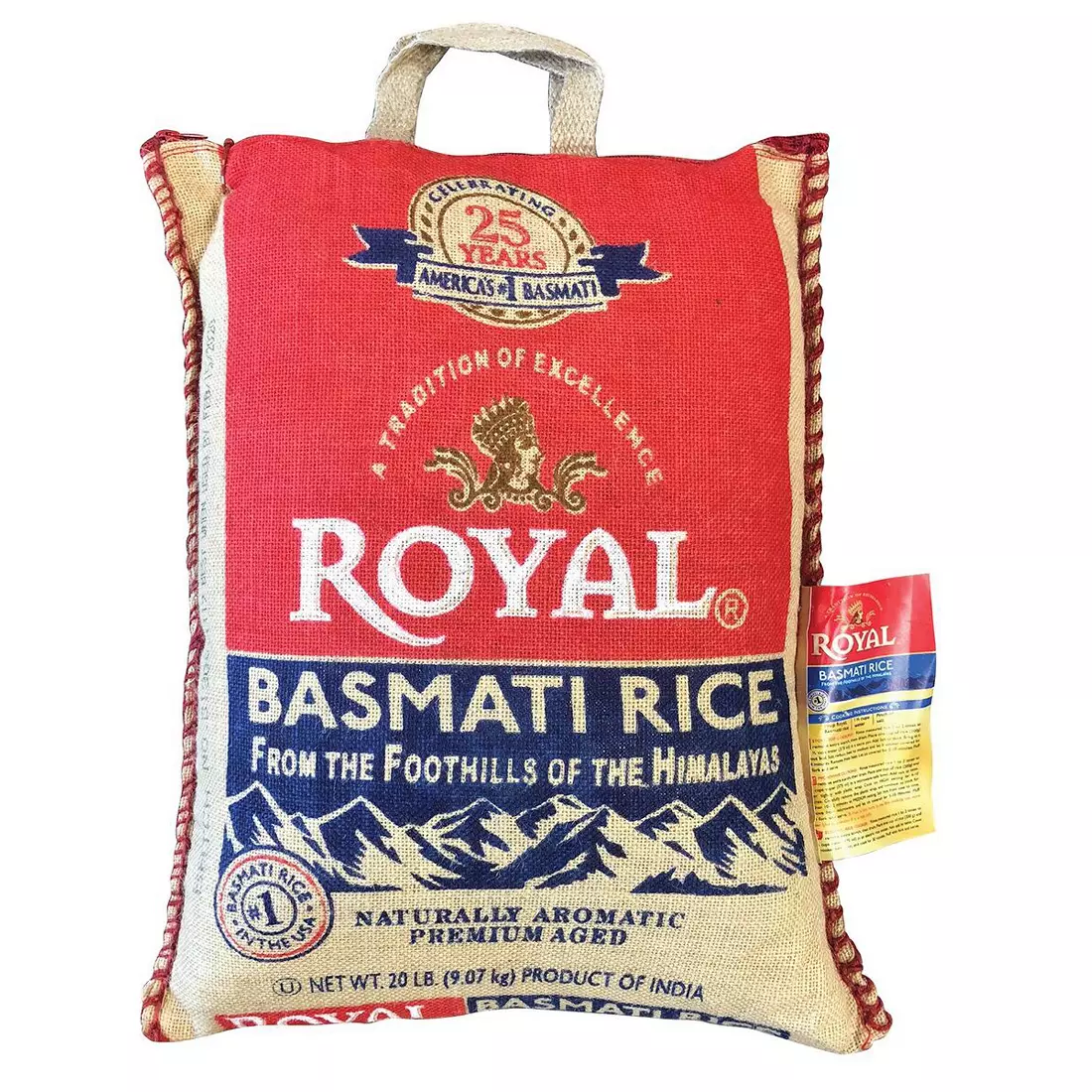 Kraliyet saf tahıl Basmati pirinç uzun tahıl Premium kalite Basmati pirinç