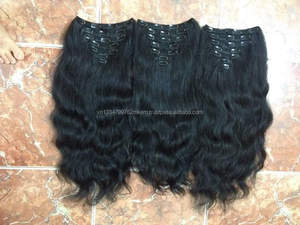 100% Remy Human Hair Extension <b>Long</b> Lasting Virgin Vietnamese Weft Dyed Curly Clip-in From Vietnam for <b>Braiding</b> - Product Image 3