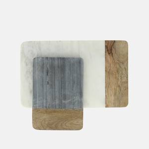 Planche à découper en marbre et bois avec poignée, planches à découper en bois et produits de forme carrée Offre Spéciale, vente en gros - Product Image 4