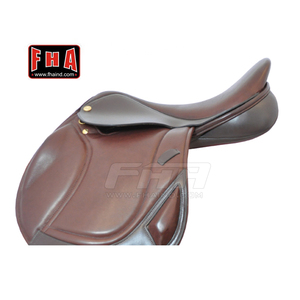 Sillín de cuero puro para carreras de caballos, alta calidad, con silla - Product Image 1