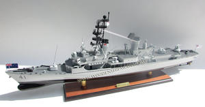 HMAS BRISBANE D41 Destructeur Modèle En Bois Fabriqué À La Main Nouveauté Cadeau Bateau Artisanat - Product Image 3
