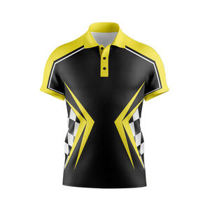 Polo antiarrugas cómodo de alta calidad recién llegado diseño de logotipo deportivo personalizado al por mayor patrón sólido - Product Image 5