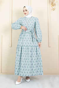 Cravate manches Hijab Abaya vêtements islamiques robes turques mode modeste Abaya tunique Hijab robe modeste nouvelle saison - Product Image 6