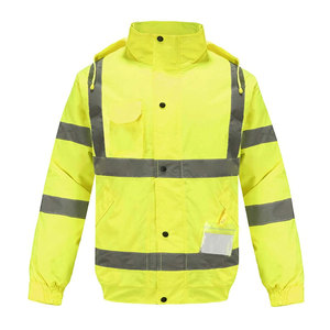 Chaqueta reflectante para el trabajo, ropa de trabajo de alta calidad, a prueba de viento, personalizada - Product Image 1