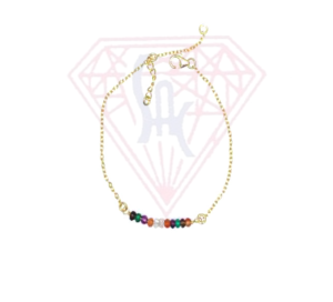 <b>Gold</b> Plated Multi Natural Gemstone Handmade Jewelry Statement Vintage Stylish Birthstone Boho <b>Bracelet</b> - Product Image 1