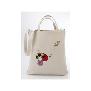 Venta al por mayor bolsa de marca personalizada, impresa, patrón rectangular 100% bolsas de compras de algodón de proveedor indio - Product Image 1