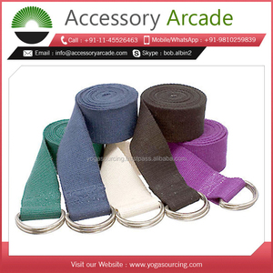 สายรัดโยคะผ้าฝ้ายใหม่สายรัดผลิตภัณฑ์กีฬาและความบันเทิงที่ออกแบบตามต้องการความยาวและสีที่หลากหลาย - Product Image 2