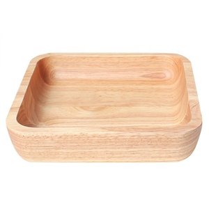 Bol à salade en bois de haute qualité, de service pour les repas en promotion bols de vaisselle pour la forme carrée en solde 1 pièce - Product Image 2