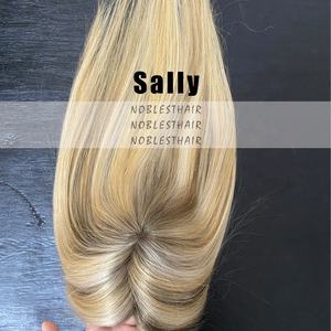 Perruque toupet monofilament européen pour femmes, postiche, couvre-cheveux, mono, 100% - Product Image 1