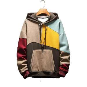 Sweat-shirt à capuche pour homme, pièces de travail en coton et Polyester, manches longues, imprimé, surdimensionné - Product Image 5